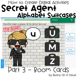 Secret Agent Alphabet Suitcases Part 3 - Boom Cards_1
